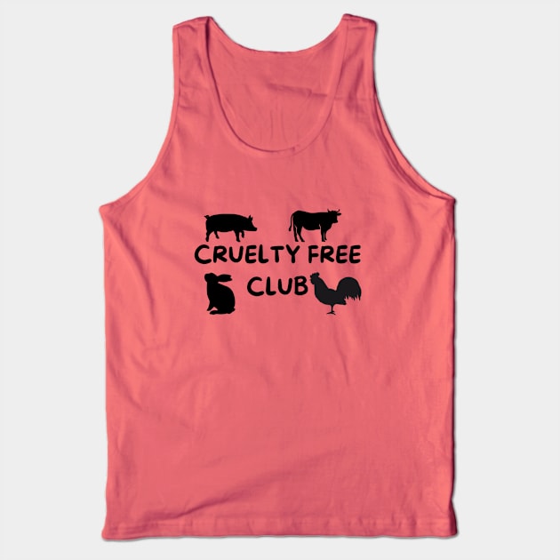 Cruelty Free Club Tank Top by Whitelaw Tees